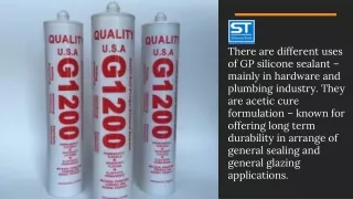 there are different uses of gp silicone sealant