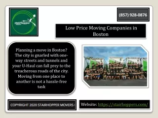 Low Price Moving Companies in Boston