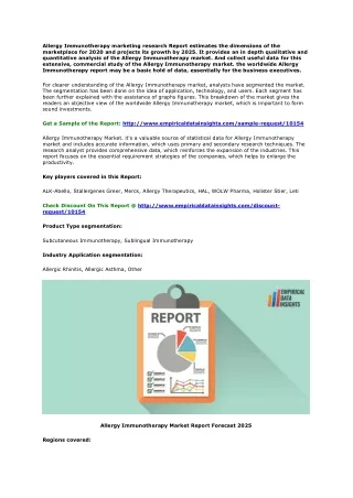 allergy immunotherapy marketing research report