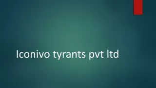 ICONIVO TYRANTS MARKET PRIVATE LIMITED - Company Profile, Directors, Revenue & More - Tofler