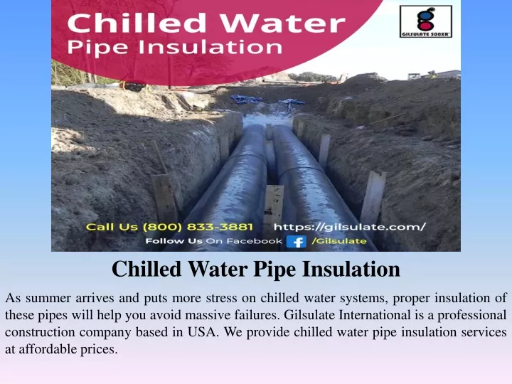 chilled water pipe insulation