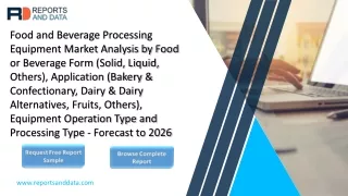 Food and Beverage Processing Equipment Market