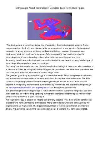 enthusiastic about technology consider tech news