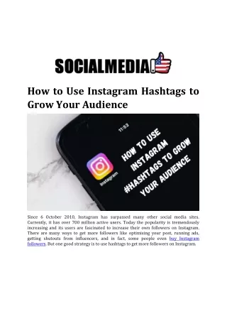 How to Use Instagram Hashtags to Grow Your Audience