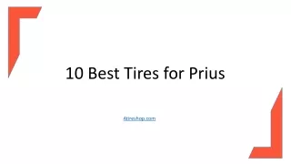 10 Best Tires for Prius