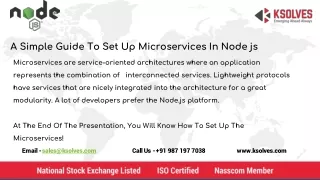A Simple Guide To Set Up Microservices In Node js