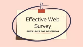 effective web survey