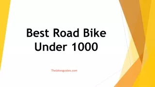 Road Bikes under 1000