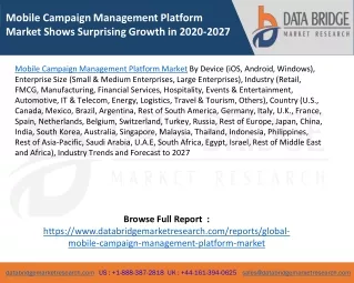 mobile campaign management platform market shows