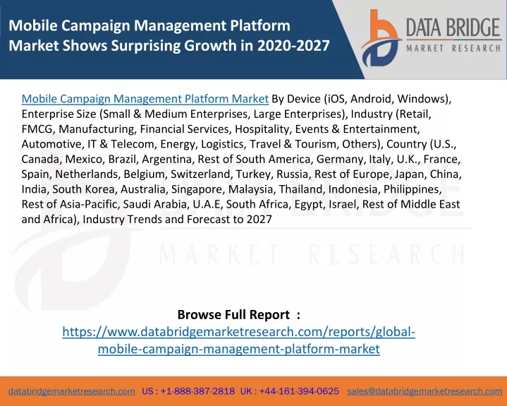 mobile campaign management platform market shows