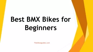 The BMX Bikes