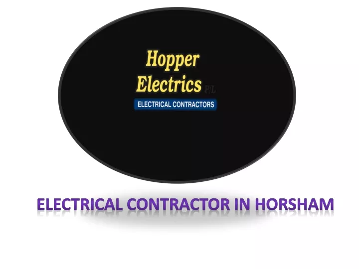 electrical contractor in horsham