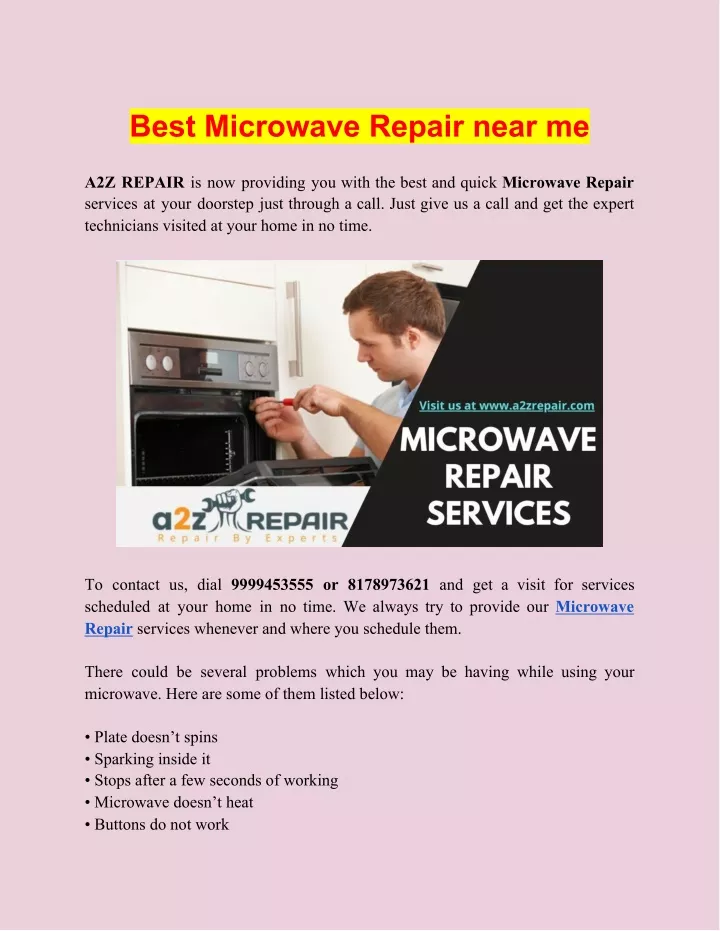 best microwave repair near me