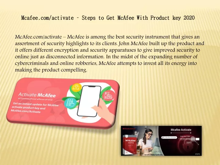 mcafee com activate steps to get mcafee with