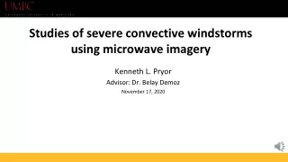 Studies of severe convective windstorms using microwave imagery