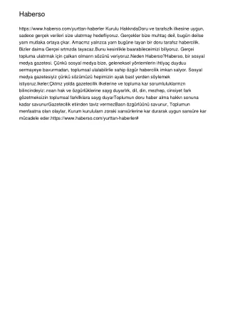 haberso https www haberso com yurttan haberler