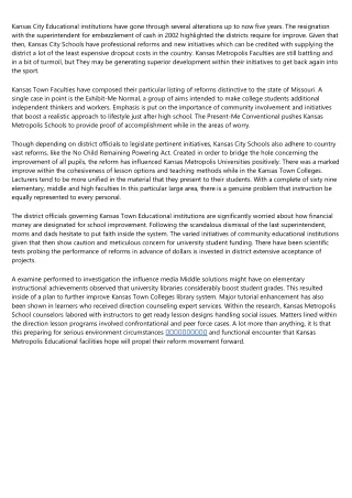 kansas city educational institutions have gone