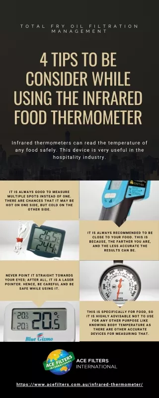 4 Tips to be Consider While Using the Infrared Food Thermometer - Ace Filters