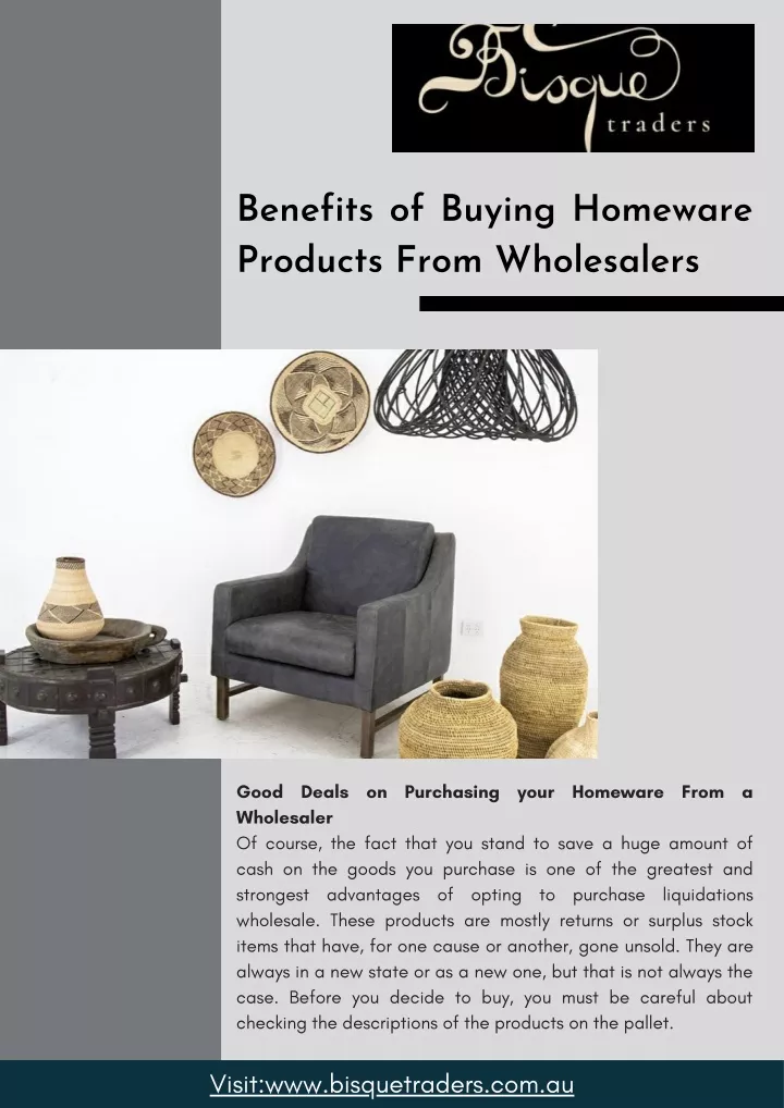 benefits of buying homeware products from