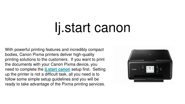 ij start canon