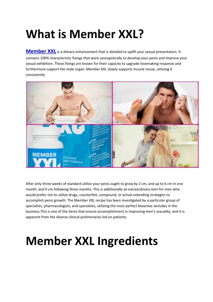 what is member xxl