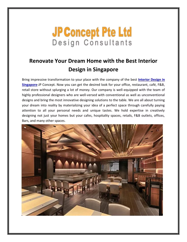renovate your dream home with the best interior