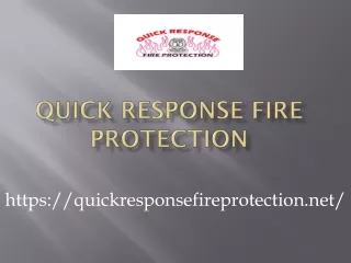 Qualified Commercial Fire Protection Company Attractive Services