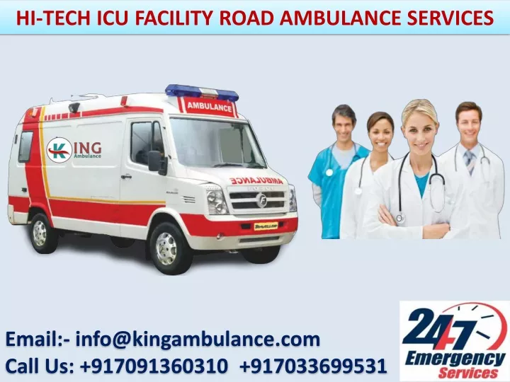 hi tech icu facility road ambulance services