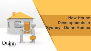 New House Developments In Sydney | Quinn Homes