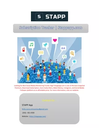 Subscription Tracker | Stappapp.com