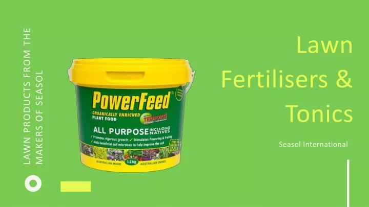 lawn fertilisers tonics
