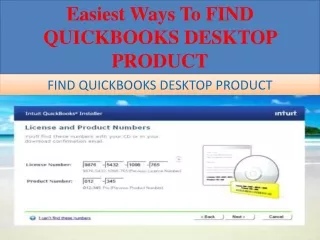 easiest ways to find quickbooks desktop product