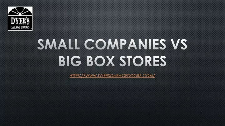 small companies vs big box stores