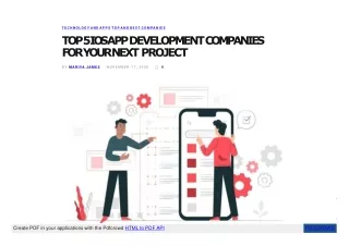 top 5 ios app development companies for your next project