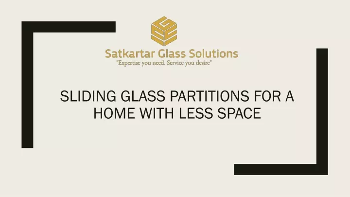 sliding glass partitions for a home with less space