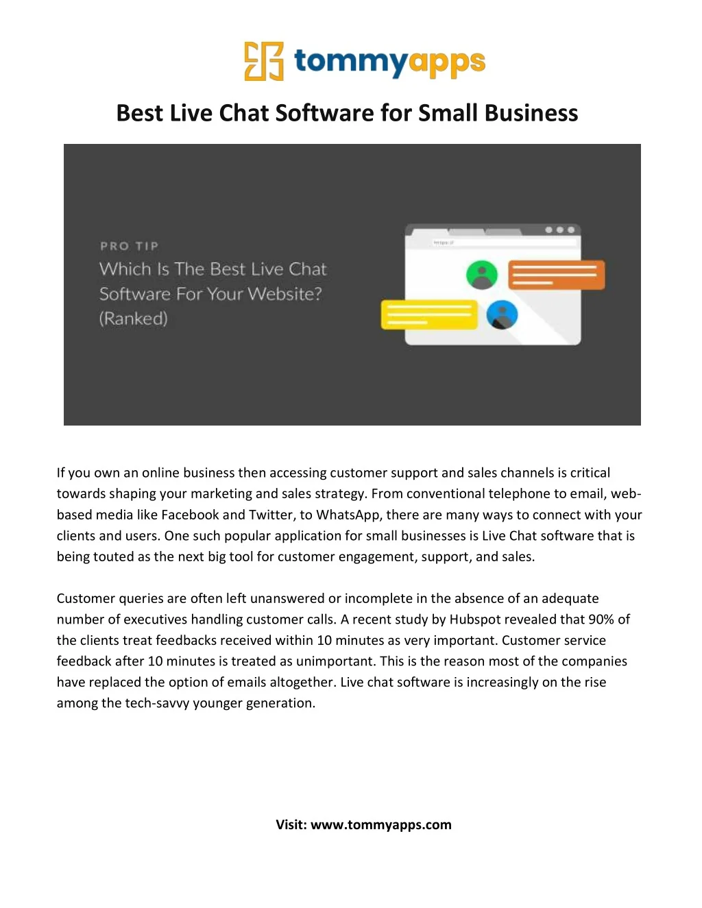 PPT - Best Live Chat Software for Small Business PowerPoint ...