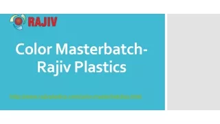 color masterbatch rajiv plastics