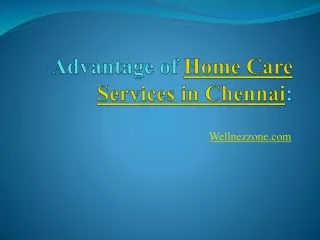 Home Care Services in Chennai