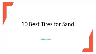 10 Best Tires for Sand