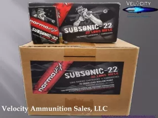 velocity ammunition sales llc