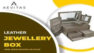 Buy Latest Design and best Leather Jewellery Box from Aevitas