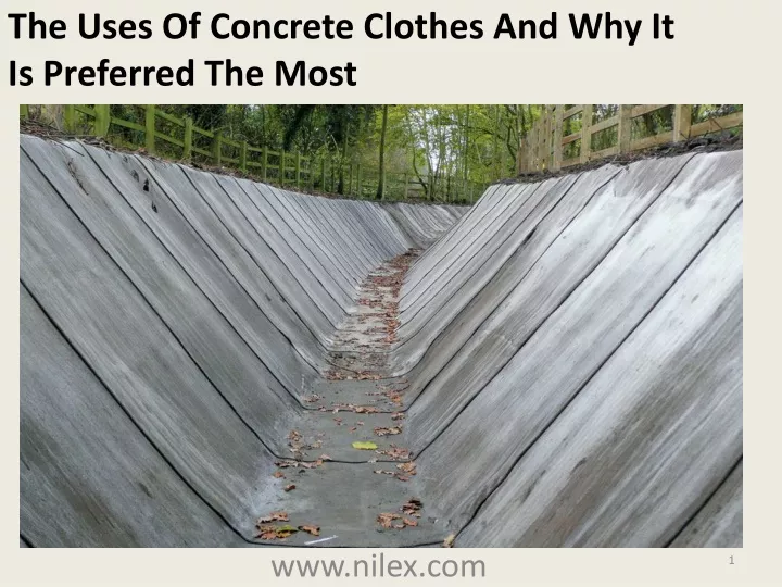 the uses of concrete clothes and why it is preferred the most
