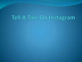 Tell A Tale On Instagram
