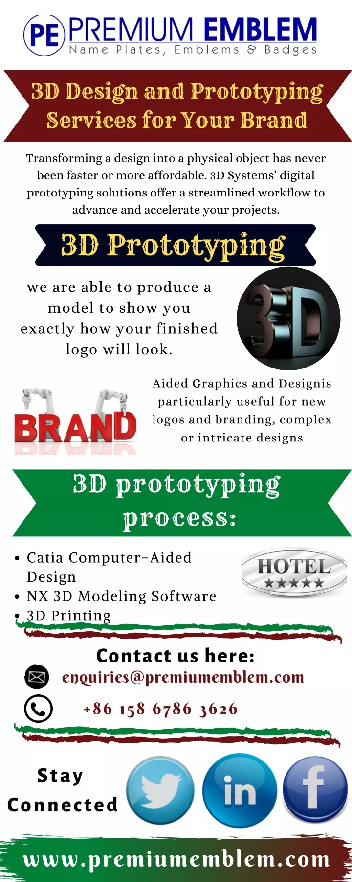 3d design and prototyping services for your brand