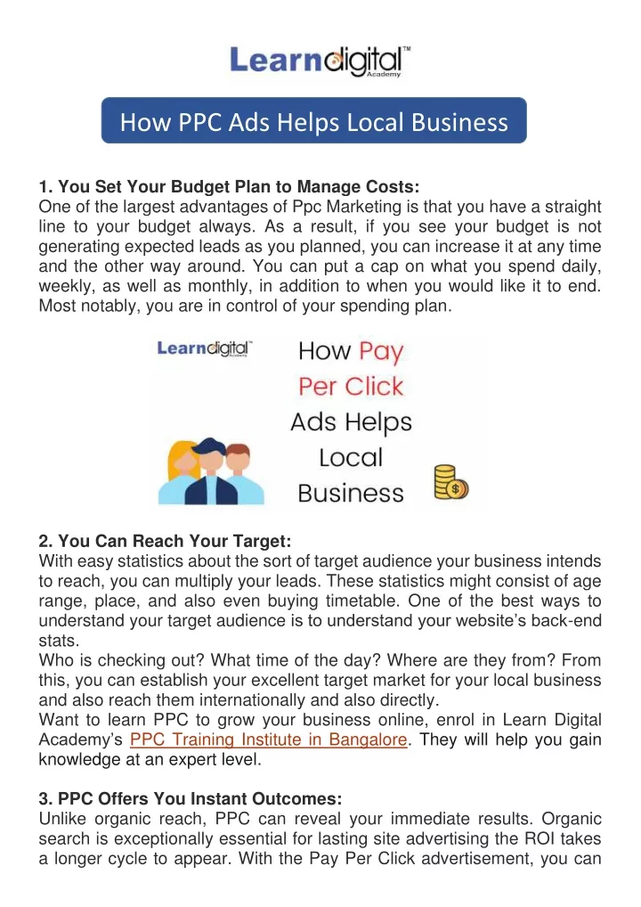how ppc ads helps local business