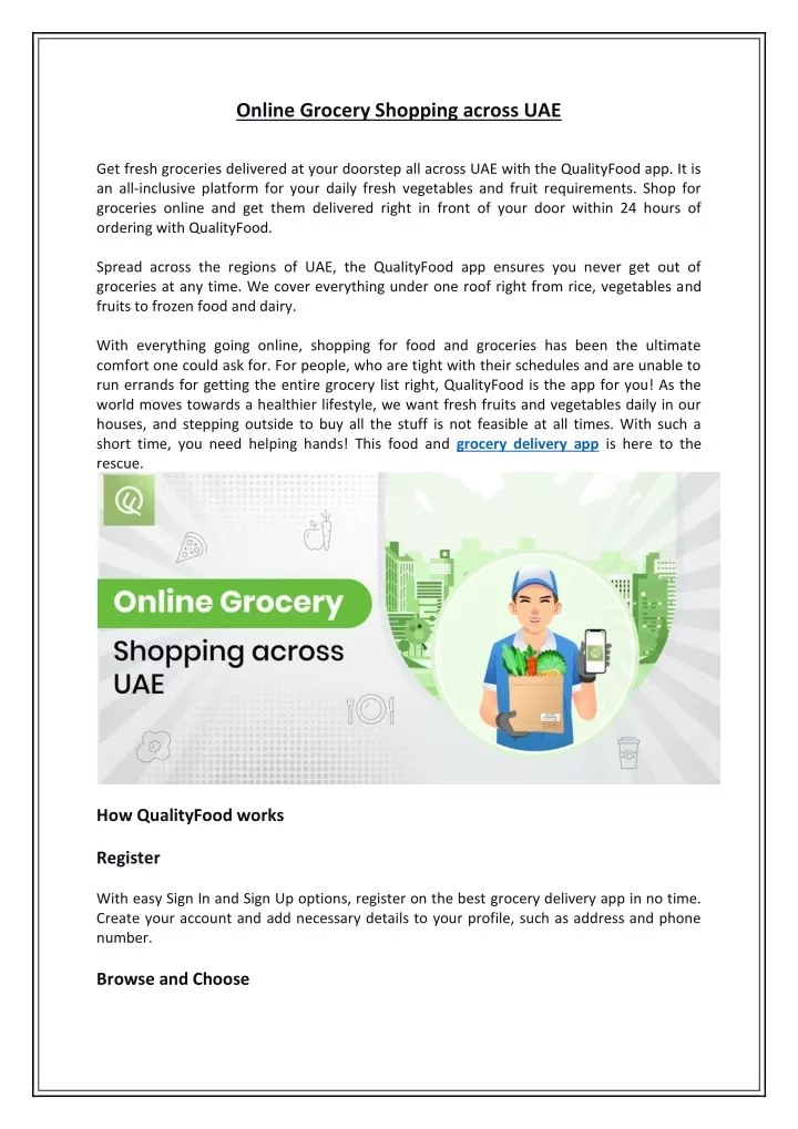 online grocery shopping across uae