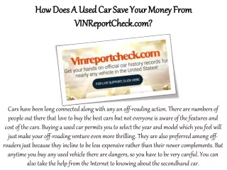 how does a used car save your money from how does