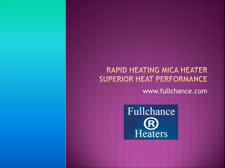 rapid heating mica heater superior heat performance