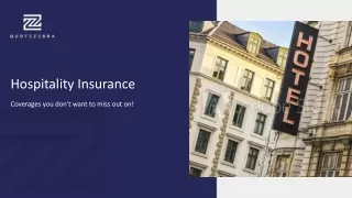 Why Hotel Insurance Is Important for Your Business?