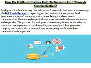 how do boldleads reviews help to generate lead